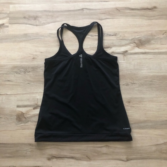 Reebok Black Fitted Sleeveless Backless Tank Top - Picture 2 of 5